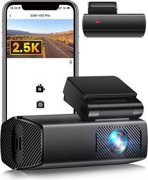 EUKI 2.5K Dash Cam, WiFi Car Camera, Front Dash Camera with Magnetic Mount, Smart App Control, 24h Parking Mode, Loop Recording, WDR, G-Sensor, Support 256GB Max