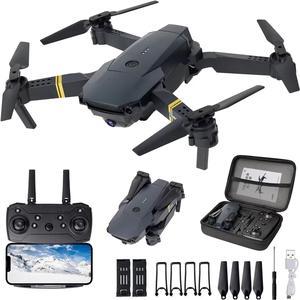 Banban E58 Drones with Camera Foldable Remote Control Drone Compact Aerial Photography for Outdoor 120° degrees of obstacle avoidance,Comes with Carrying Case and 3 Batteries No Assembly Required