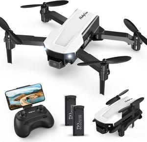 Mini Drone for Kids with Camera, Holyton HT25 1080P HD Photo, Foldable Toy Drone Gifts for Beginners & Adults, Altitude Hold, Voice/Gesture Control, One Key Take Off/Landing, 3D Flip, 2 Batteries