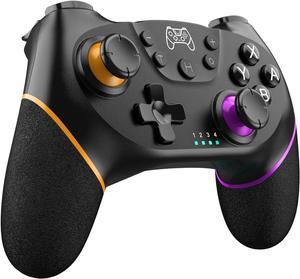 Wireless Pro Controller Compatible for Nintendo Switch Sefitopher Bluetooth Gamepad Joypad,Controller Supports Gyro Axis Turbo and Dual Vibration (Orange & Purple)