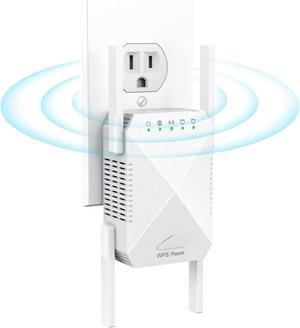 WiFi Extender, 2024 Fastest WiFi Booster 1200Mbps Dual Band (5GHz/2.4GHz) WiFi Extenders Signal Booster for Home, Internet Booster WiFi Repeater Covers up to 10000sq. ft and 45 Devices (White)