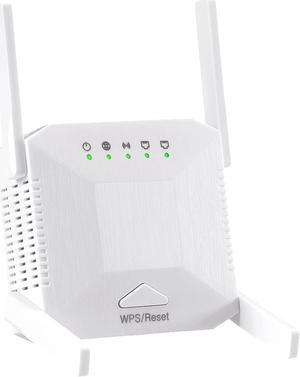 2024 Upgraded WiFi Extender 1200Mbps 2.4&5GHz Dual Band WiFi Booster, Internet Extender Booster WiFi Repeater with Ethernet Port, WPS 1-Tap Setup