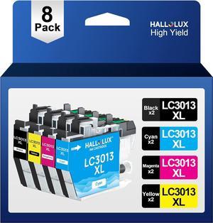 8 Pack LC3013 LC3011 BK/C/M/Y 4PKS Replacement for Brother LC-3013 LC-3011 Ink Cartridges XL High Yield with Brother MFC-J491DW MFC-J497DW MFC-J690DW MFC-J895DW Printer (Black, Cyan, Magenta, Yellow)