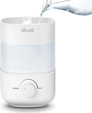 LEVOIT Humidifier for Bedroom, 2.5L Top Fill Cool Mist Air Humidifiers for Baby Nursery, Plants, Small Ultrasonic Humidifier, Auto Shut-off, BPA Free, Quiet, Knob Control, 360° Nozzle