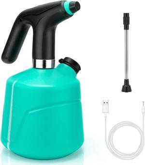 Electric Water Sprayer 2L - Automatic Plant Mister Spray Bottle Electric Watering Can Fine Mist Sprayer for Indoor Outdoor Plants Garden Sprayer (Green)