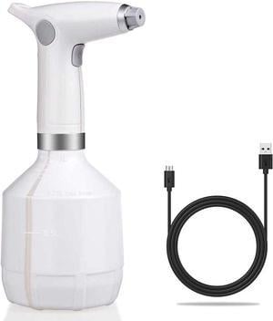 Automatic Spray Bottle Electric Watering Can Adjustable Water Sprayer Mist to Straight -White