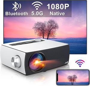 Native 1080P Full HD Mini Portable Projector, Artlii Enjoy3 5G WiFi Bluetooth Projector with Dolby Audio, Movie Projector Compatible with TV Stick/iOS/Android Phone/HDMI/USB