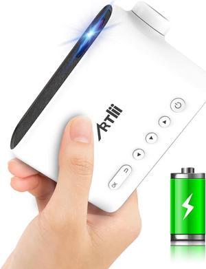 Mini Projector with Built-in Battery, 2024 Artlii Q Portable Art Projector for Tracing, Great Gift Ideas for Kids, Cartoon, Camping, Cookie Decorating, Compatible with iOS, Android, TV Stick, HDMI