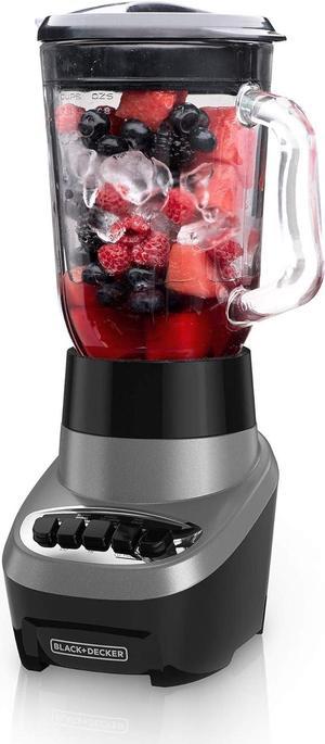 Black+Decker Multi Function Blender with QuadPro Blades in Silver/Black, BL1220SGC