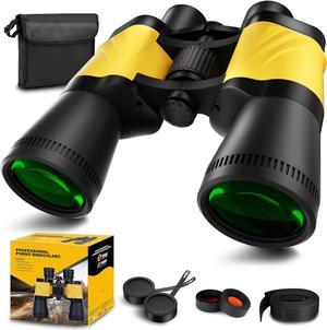 Binoculars for Adults,20 x 50 High Power Professional Binoculars for Bird Watching,Waterproof Binoculars with Porro BAK4 Prism Len Multilayer-Coated Lenses for Outdoor Hunting Concert,Theater