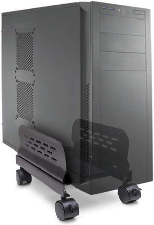 IO CREST Black Computer Stand with Caster Wheel (SY-ACC65057)