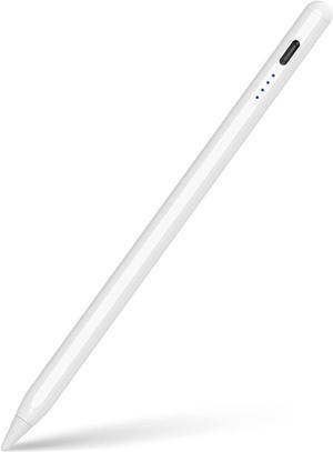 Stylus Pen for iPad Pencil 10th Gen, Stylus Pencil for iPad 9th Gen, Pen for iPad(2018-2024) with Palm Rejection& Tilt Sensitivity, Work for iPad 6-10, Air 3/4/5, Mini 5/6, Pro 11/12.9" (White)