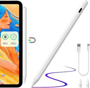 Stylus Pen for iPad with Wireless Charging - Zspeed iPad Pencil Almost as Apple Pencil 2nd Generation Compatible with iPad Air 5/4, iPad Mini 6, iPad Pro 11" 3/2/1, iPad Pro 12.9" 6/5/4/3 (White)