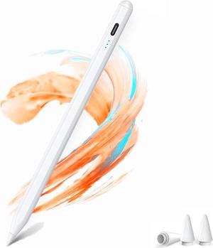 Stylus Pen for iPad, Palm Rejection Apple Pencil for 2018-2024 iPad Pro 11/12.9 3/4/5 Gen, Apple Pen for iPad 9th Gen, iPad Mini 5/6, iPad 6/7/8, iPad Air 3/4/5, iPad Pencil 2nd Generation