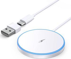 Magnetic Wireless Charger Fast Apple Mag-Safe Charger for iPhone 15 Pro Max/15 Pro/15/15 Plus/14/13/12 Series AirPods 3/2/Pro/Pro 2 LED Magnet Charging Pad Mag Safe Charger with Dual Charging Ports