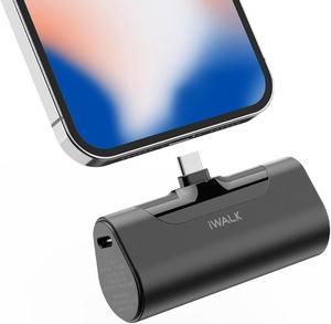 iWALK Portable Charger for iPhone 15, 4500mAh Power Bank USB C, 20W Fast Charging Mini Battery Pack for iPhone 15/15 Plus/15 Pro/15 Pro Max/iPad/AirPods/Samsung S22/23 Series/Android - Black