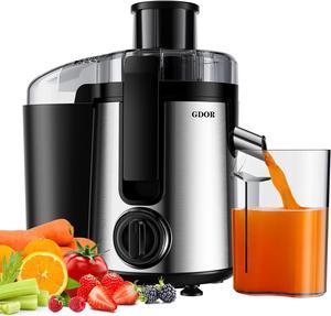 GDOR 800W Juicer Machine, 3 Speeds Juicer, Quick Juicing Juice Extractor, Centrifugal Juicer for Fruits and Vegetables, Juicers with 2.5Feed Chute, Easy to Clean, Includes Cleaning Brush, BPA Free