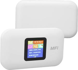 Mobile WiFi Router, Portable Travel WiFi with 3000mAh Battery, Mobile MiFi Hotspot Supports 10 Device Connections, Compatible with European SIM Cards