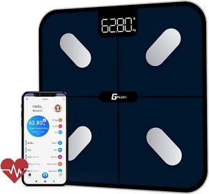 G Plus+ Smart Digital Body Fat Scale, Accurate Scales for Body Weight and Fat, Sync with Bluetooth, Health Monitor, 10.2 x 10.2 inches (516GS)