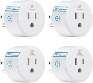 Smart Plug 5GHz, EIGHTREE Smart Plug Works with Alexa & Google Home, 5GHz & 2.4GHz WiFi Compatible, with Remote Control & Timer Function, 4 Pack