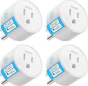 GNCC Mini Smart Plug, WiFi Outlets Work with Alexa & Google Assistant, Functions with Timer & Schedule, Remote Control with SmartLife, 2.4GHz WiFi Only but No Hub Required