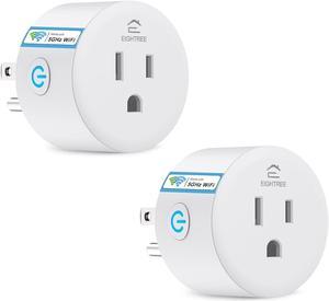 Smart Plug 5GHz, EIGHTREE Smart Plug Works with Alexa & Google Home, 5GHz & 2.4GHz WiFi Compatible, with Remote Control & Timer Function, 2 Pack