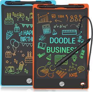 2 Pack LCD Writing Tablet 88 Inch Colorful Doodle Board Drawing Tablet for Kids Erasable Electronic Painting Pads Learning Educational Toy Gift for 3 Years Old Girls Boys Toddlers Blue and Pink