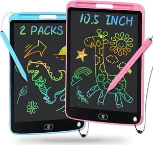 Toys for Girls Boys 105 Inch LCD Writing Tablet 2 Packs Drawing Pad Colorful Screen Doodle Board for Preschool Kids Travel Gifts Girl Boy Learning Toys for Age 3 4 5 5 68 810 Toddler