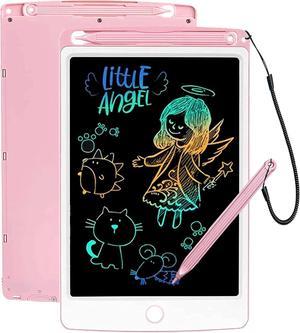 NOBES LCD Writing Tablet Colorful Screen, 8.5-Inch Erasable Electronic Digital Drawing Pad Doodle Board, Gift for Kids Adults Home School Office (Pink)