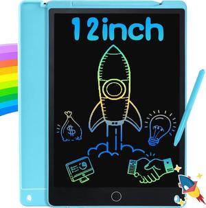 Big Size, Drawing Boards, LCD Writing Tablet, Richgv 12 Inch Colorful Digital Screen Electronic Graphics Tablet with Lock Writing Pad for Kids and Adults (12inches,Blue)