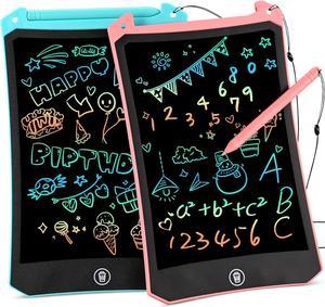 RaceGT 2 Pack LCD Writing Tablet 85 Inch Toddler Doodle Board with Colorful Screen Drawing Tablet Gifts for Kids Travel Essentials3 4 5 6 7Years Old Girl Boy Educational ToysPink  Blue