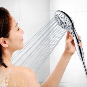 Shower Head, SunCleanse 7 Settings 4.8" Handheld Shower Head with ON/Off Pause Switch, High Pressure Showerhead with 1.5 Meter/59 Inch/4.9 Ft Shower