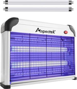 ASPECTEK Bug Zapper Powerful 20W Electronic Insect Indoor Zapper, Fly Zapper-Indoor and Outdoor Use Including 2 Pack Replacement Bulbs