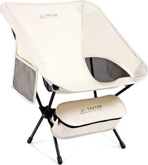 TRATHM Camping Chair, Lightweight Folding Camp Chair Backpacking Chairs, for Camping, BBQ, Beach, Travel, Picnic