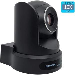 PTZ Camera with USB Outputs,10X Optical Zoom,Live Streaming Camera for Broadcast,Conference,Events,Church and School