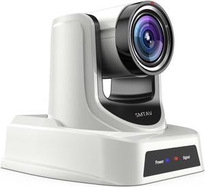 SMTAV PTZ Camera with 3G-SDI 30X Optical Zoom HDMI and IP Streaming Outputs Broadcast Live Streaming Camera for Conference,Events,Church and School