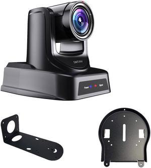 SMTAV PTZ Camera with 3G-SDI 20X Optical Zoom HDMI and IP Streaming Outputs,Broadcast Live Streaming Camera for Conference,Events With bracket