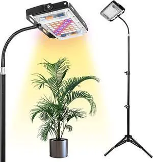 Grow Light with Stand, LBW Full Spectrum 150W LED Floor Plant Light for Indoor Plants, Grow Lamp with On/Off Switch, Adjustable Tripod Stand 15-48 inches Grow Light with Stand, LBW Full Spectrum 150W LED Floor Plant Light for Indoor Plants, Grow Lamp with On/Off Switch, Adjustable Tripod Stand 15-48 inches