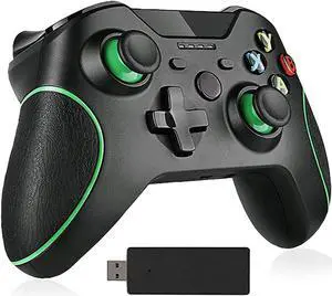 Enhanced Wireless Controller for Xbox One, Built-in Dual Vibration 2.4GHZ Gamepad Compatible with Xbox One/S/X/Elite, PS3, PC(Black) Enhanced Wireless Controller for Xbox One, Built-in Dual Vibration 2.4GHZ Gamepad Compatible with Xbox One/S/X/Elite, PS3, PC(Black)