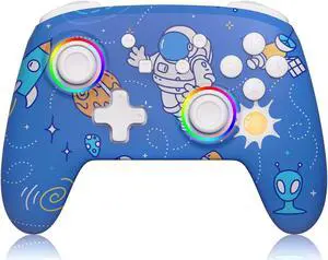 Wireless Controller for Switch/Switch Lite/OLED, Bluetooth Controllers for Nintendo Switch with Vibration, Motion, Turbo and LED Light Wireless Controller for Switch/Switch Lite/OLED, Bluetooth Controllers for Nintendo Switch with Vibration, Motion, Turbo and LED Light