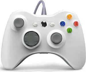 PC Wired Controller, Game Controller for 360 with Dual-Vibration Turbo Compatible with Xbox 360/360 Slim and PC Windows 7,8,10 PC Wired Controller, Game Controller for 360 with Dual-Vibration Turbo Compatible with Xbox 360/360 Slim and PC Windows 7,8,10