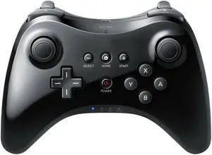 New Black High Quality U Pro Bluetooth Wireless Controller for  Wii U