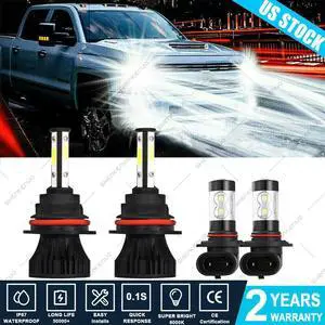 For Ford F-150 1999-2003 Combo 9007 LED Headlight + 9145 Fog Light Bulbs Kit X15