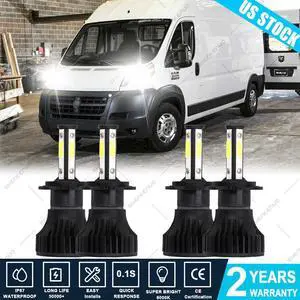 For Ram ProMaster 1500 2500 3500 Combo LED Headlight High Low Beam Light bulb