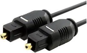 20Ft Toslink Optical Fiber Optic Male SPDIF Digital Audio Cord Shield Gold Cable