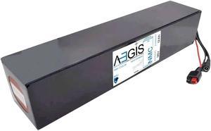 Aegis Battery 36V 12Ah Long Li-ion Battery is a state of the art rechargeable battery pack made with 18650 cells designed for 36V devices. Great for ebikes, scooters and more!