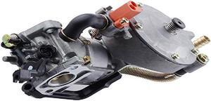Manual Choke Dual Fuel Carburetor LPG NG Conversion Kit 2KW 2.8KW For Chinese 168 168F 170F Engine Motor Generator