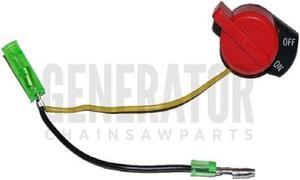 Honda Gx110 Gx120 Gx160 Gx200 Gx240 Gx270 Gx340 Gx390 Engine Motor Generator Lawn Mower Water Pump Replacement Kill Switch Button 2 Wire Version
