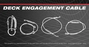 Deck Engage Cable For Murray M1338 Lawn Tractor 13AC76LF058