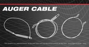Auger Cable For Troy-Bilt Vortex 2490 Snow Thrower Blower 24"